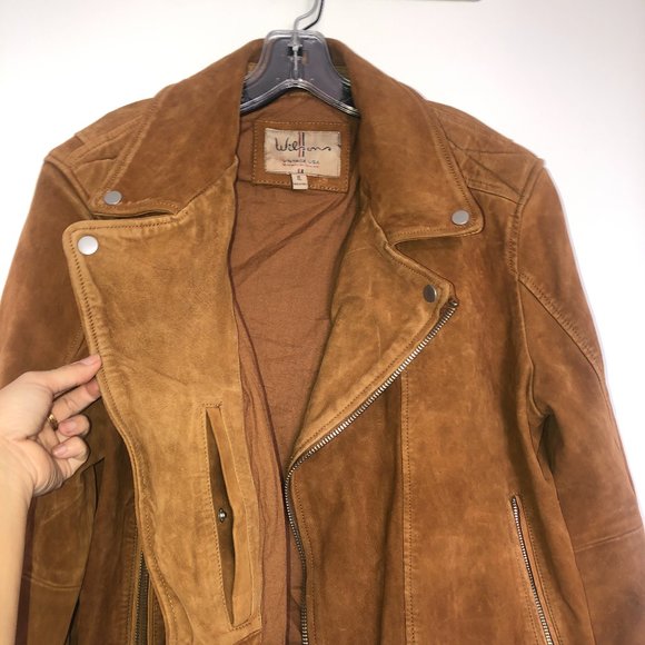 NEW W TAGS! Wilsons Leather M XL Distressed Suede - Picture 5 of 16